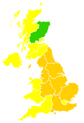 Click on a region for air pollution levels for 27/05/2018