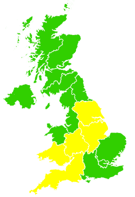 Click on a region for air pollution levels for 27/05/2023