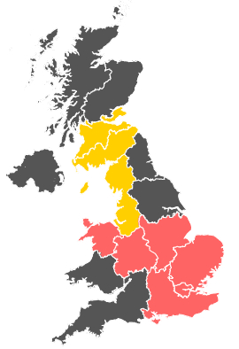 Click on a region for air pollution levels for 27/06/1986