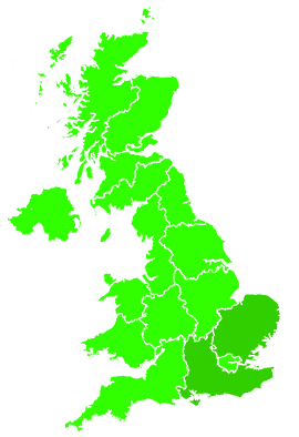 Click on a region for air pollution levels for 27/07/1992