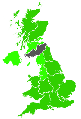 Click on a region for air pollution levels for 27/07/1998