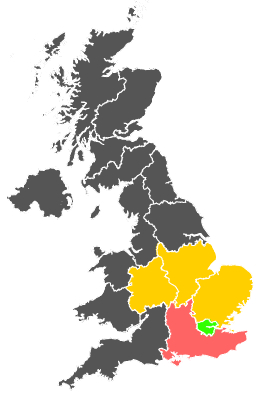 Click on a region for air pollution levels for 27/08/1984