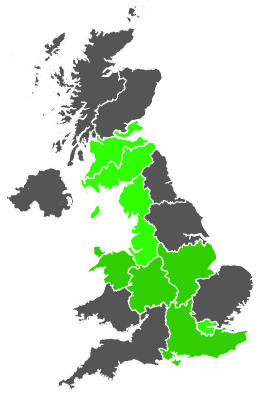 Click on a region for air pollution levels for 27/08/1986