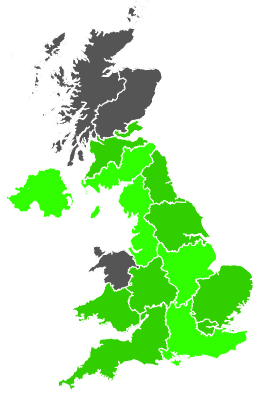 Click on a region for air pollution levels for 27/08/1997