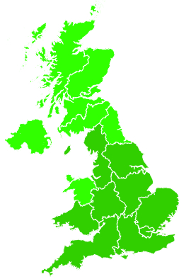 Click on a region for air pollution levels for 27/08/2007