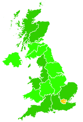 Click on a region for air pollution levels for 27/09/2002