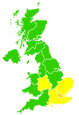 Click on a region for air pollution levels for 27/09/2017