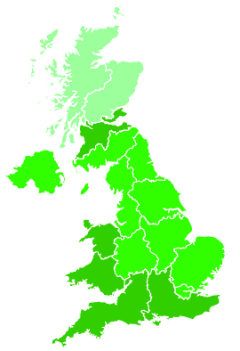 Click on a region for air pollution levels for 27/10/1994