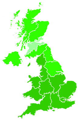 Click on a region for air pollution levels for 27/12/2002