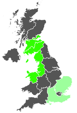 Click on a region for air pollution levels for 28/01/1987