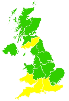 Click on a region for air pollution levels for 28/03/2024