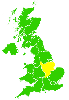 Click on a region for air pollution levels for 28/04/2000