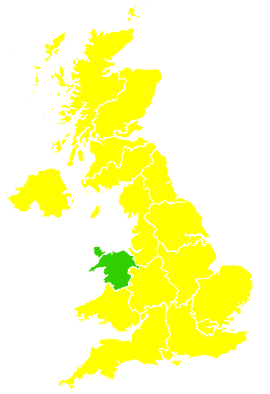 Click on a region for air pollution levels for 28/04/2011