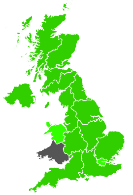 Click on a region for air pollution levels for 28/05/1991