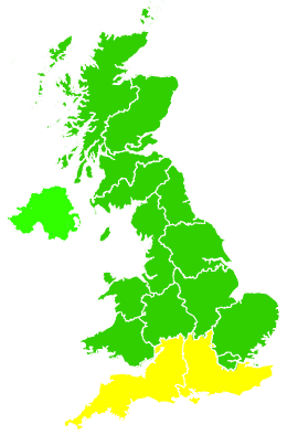 Click on a region for air pollution levels for 28/05/2021