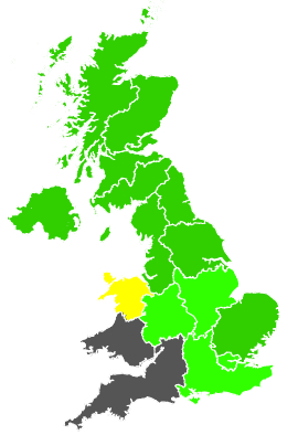 Click on a region for air pollution levels for 28/06/1988