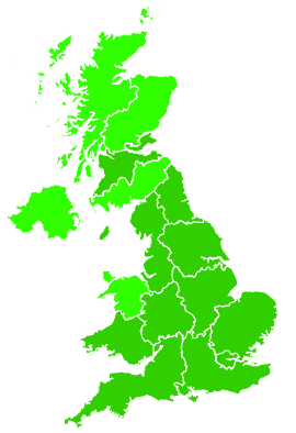 Click on a region for air pollution levels for 28/07/2007