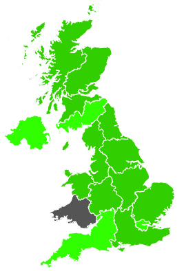 Click on a region for air pollution levels for 28/09/1988