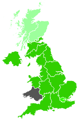 Click on a region for air pollution levels for 28/10/1990