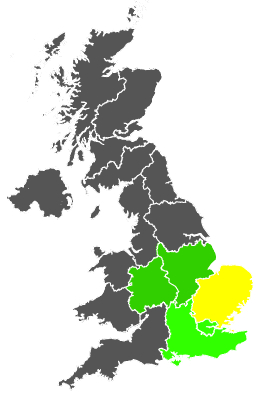 Click on a region for air pollution levels for 28/11/1984
