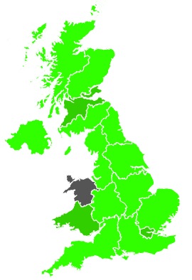 Click on a region for air pollution levels for 28/11/2000