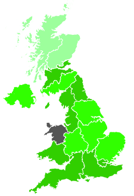 Click on a region for air pollution levels for 28/11/2001