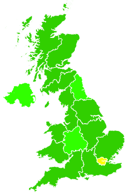 Click on a region for air pollution levels for 28/11/2013