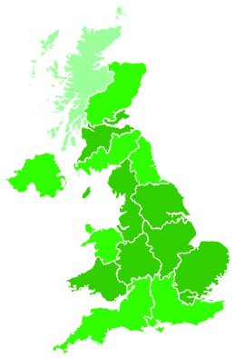 Click on a region for air pollution levels for 28/11/2014