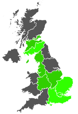 Click on a region for air pollution levels for 28/12/1986
