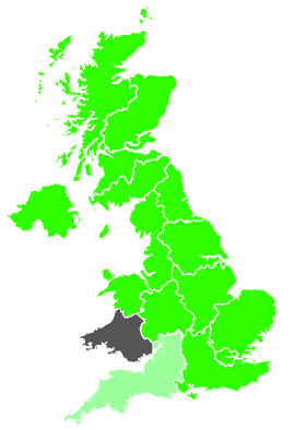 Click on a region for air pollution levels for 28/12/1989