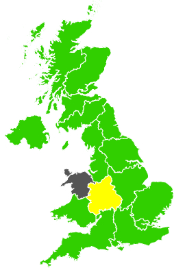 Click on a region for air pollution levels for 28/12/2001