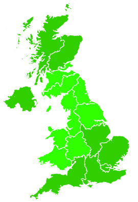 Click on a region for air pollution levels for 28/12/2018