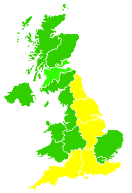 Click on a region for air pollution levels for 29/05/2021