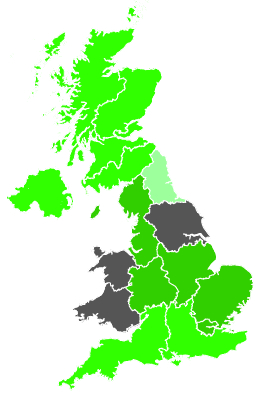 Click on a region for air pollution levels for 29/06/1989