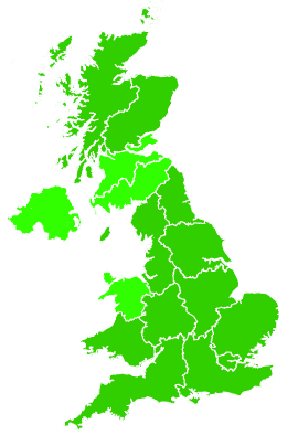 Click on a region for air pollution levels for 29/06/2004