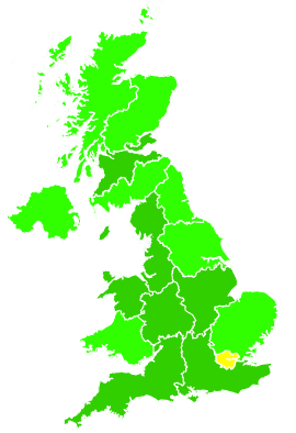 Click on a region for air pollution levels for 29/06/2021