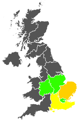 Click on a region for air pollution levels for 29/07/1984