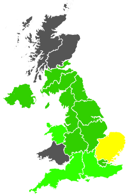 Click on a region for air pollution levels for 29/07/1989