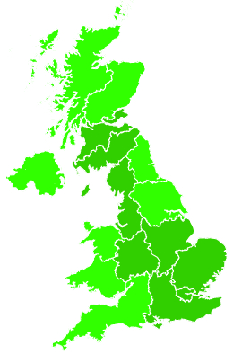 Click on a region for air pollution levels for 29/07/2025