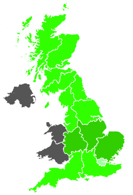 Click on a region for air pollution levels for 29/08/1987