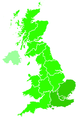 Click on a region for air pollution levels for 29/08/2008