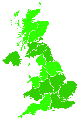 Click on a region for air pollution levels for 29/08/2014