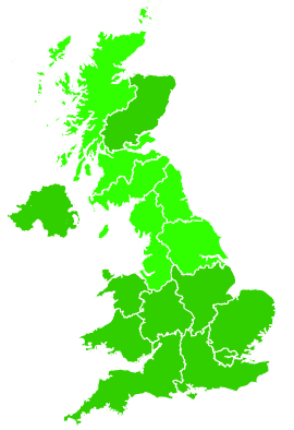 Click on a region for air pollution levels for 29/08/2022