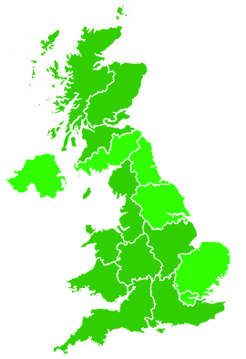Click on a region for air pollution levels for 29/09/2012