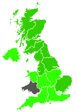 Click on a region for air pollution levels for 29/10/1988
