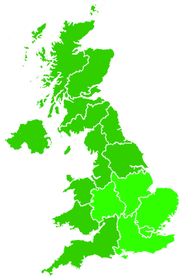 Click on a region for air pollution levels for 29/11/1998