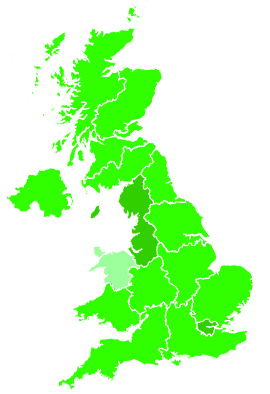 Click on a region for air pollution levels for 29/11/2022