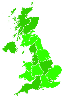 Click on a region for air pollution levels for 29/11/2023