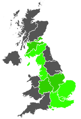 Click on a region for air pollution levels for 29/12/1986