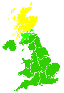 Click on a region for air pollution levels for 30/04/2019